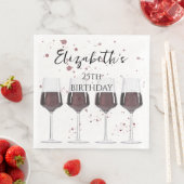 Serviette En Papier Fête du vin rouge (En situation)