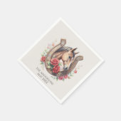 Serviette En Papier Fête élégante de Derby (Coin)