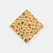 Serviette En Papier Fête en jaune (Coin)