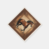 Serviette En Papier Fête équestre de style western country (Coin)
