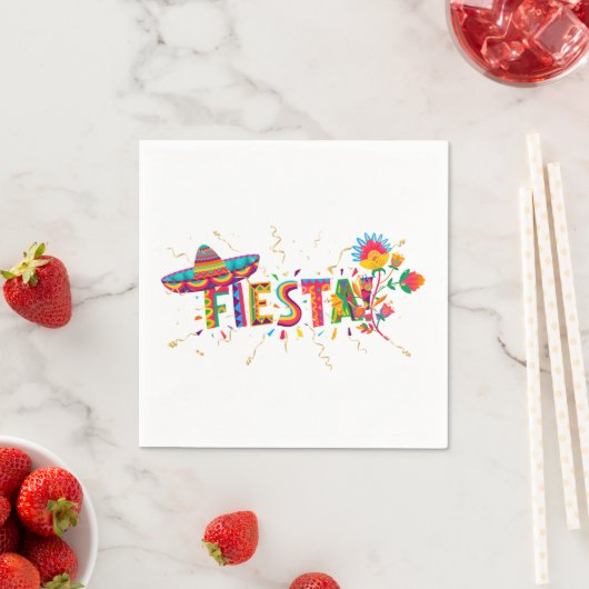 Serviette En Papier Fête - Fête (En situation)