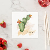 Serviette En Papier Fête | Fête de mariage aquarelle (En situation)