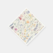 Serviette En Papier Fête Florale fleur sauvage (Coin)