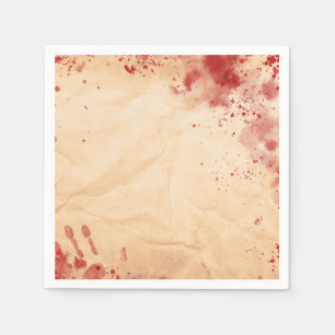 Serviette En Papier Fête gothique de Halloween en papier vintage sangl