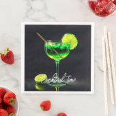 Serviette En Papier Fête Heure Neon Populaire Personnalisé (En situation)