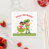 Serviette En Papier Fête hispanique mexicaine Anniversaire de enfant P (En situation)