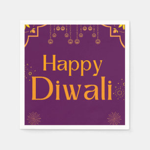 Serviette En Papier Fête joyeuse de Diwali 