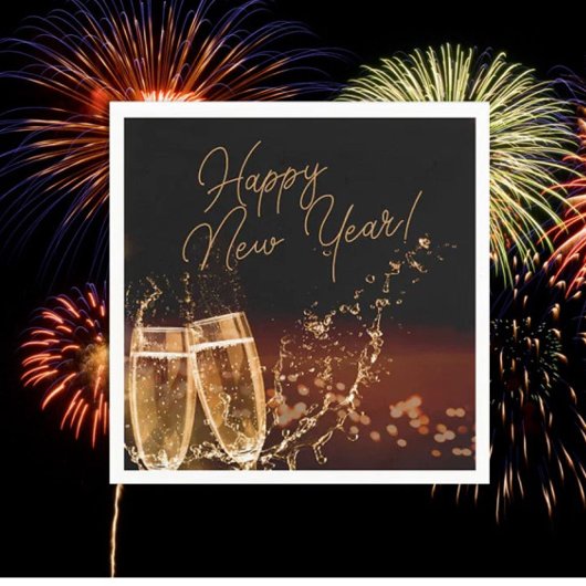 Serviette En Papier Fête ! Joyeux Nouvel An serviettes