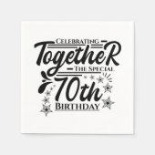 Serviette En Papier fête le 70e anniversaire (Devant)