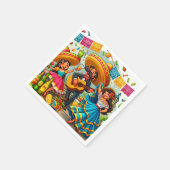Serviette En Papier Fête Mariachi (Coin)