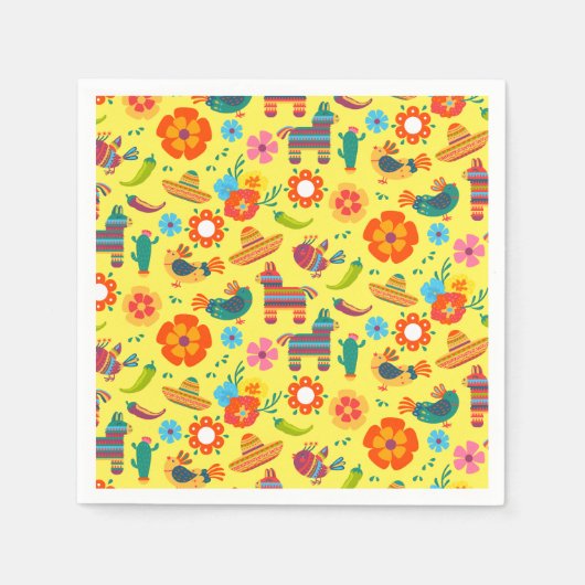 Serviette En Papier Fête mexicaine (Devant)
