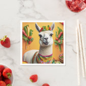 Serviette En Papier Fête mexicaine Cute Llama (En situation)