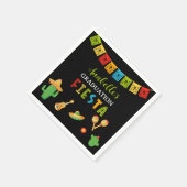 Serviette En Papier Fête mexicaine noire (Coin)