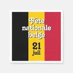 Serviette En Papier Fête nationale belge