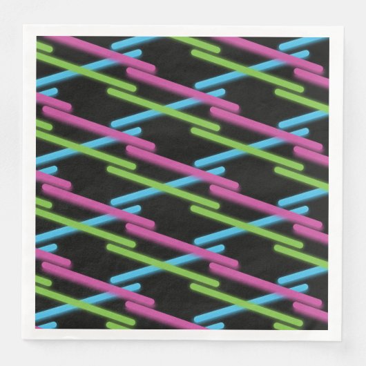 Serviette En Papier Fête Neon Laser Tag (Devant)