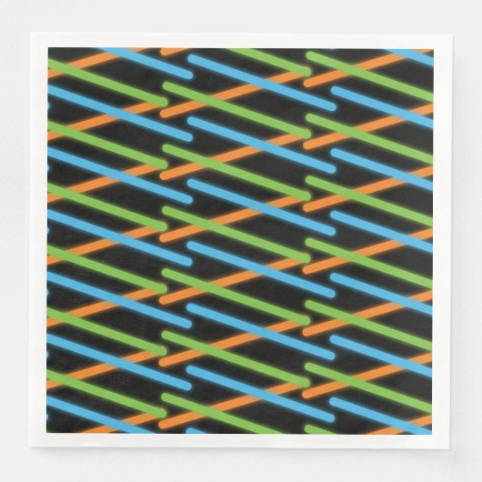 Serviette En Papier Fête Neon Laser Tag (Devant)