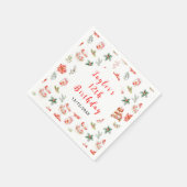 Serviette En Papier Fête Noël Thé Anniversaire Fête Rouge (Coin)