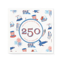 Fête patriotique aquarelle du 250e 4 juillet