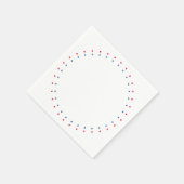 Serviette En Papier Fête patriotique rouge blanc bleu étoiles (Coin)