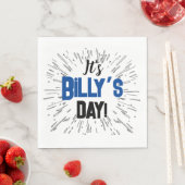 Serviette En Papier Fête personnalisée (En situation)