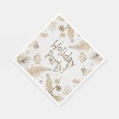 Serviette En Papier Fête, Pins d'Or, Dîner (Coin)