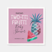 Serviette En Papier Fête Prénatale Bébé Fille Two-tti Frutti (Devant)