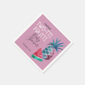Serviette En Papier Fête Prénatale Bébé Fille Two-tti Frutti (Coin)