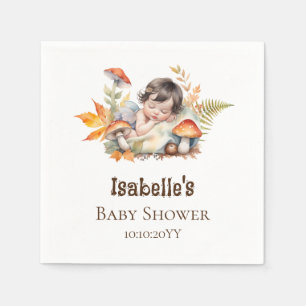 Serviette En Papier Fête Prénatale de Fée de Bois Automnal