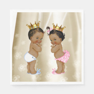Serviette En Papier Fête prénatale pour prince et princesse bébé