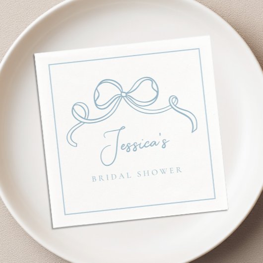 Serviette En Papier Fête Prénuptiale "Quelque Chose de Bleu"