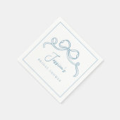 Serviette En Papier Fête Prénuptiale "Quelque Chose de Bleu" (Coin)