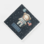 Serviette En Papier Fête spatiale de l'astronaute en peluche (Coin)