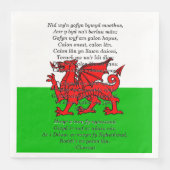 Serviette En Papier Fête St Davids Noël Calon Lân (Devant)