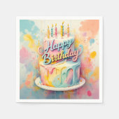 SERVIETTE EN PAPIER " FÊTE SUCRE " (Devant)