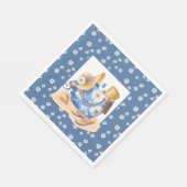Serviette En Papier Fête sur la plage  (Coin)