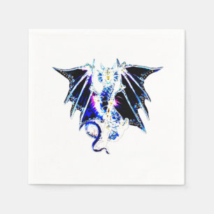 Serviette En Papier Fête Thème Monstre Marin Légendaire et Dragon 50 x