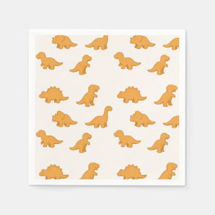 Serviette En Papier Fête Twist Enfants Nuggest de Dinosaure Ludique 