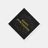 Serviette En Papier Fêter l'indépendance des Noirs Joyeux Jeu du 11° (Coin)