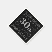 Serviette En Papier Fêter notre 30e anniversaire (Coin)