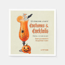 Fêtes de costumes et cocktails d'orange frais Hall