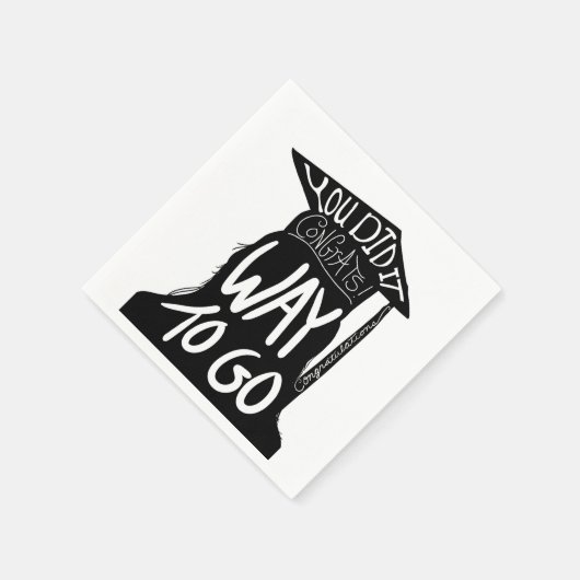 Serviette En Papier Fêtes de fin d'études (Coin)