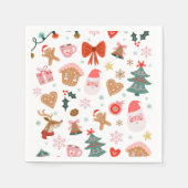Serviette En Papier Fêtes de Noël Baby shower Anniversaire (Devant)