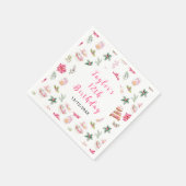 Serviette En Papier Fêtes Thé de Noël Anniversaire Fête Rose (Coin)