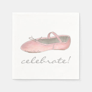 Serviette En Papier Fêtez ! Ballerina Ballet Dance Considérant Anniver