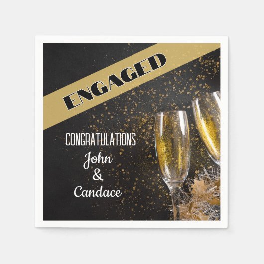 Serviette En Papier Fêtez ! CUSTOM Retraite partie Napkins (Devant)