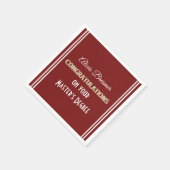 Serviette En Papier Fêtez ! Master's Degree ! Graduation Party Napki (Coin)