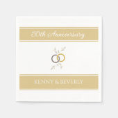 Serviette En Papier Fêtez ! serviettes d'anniversaire personnalisées (Devant)