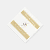 Serviette En Papier Fêtez ! serviettes d'anniversaire personnalisées (Coin)