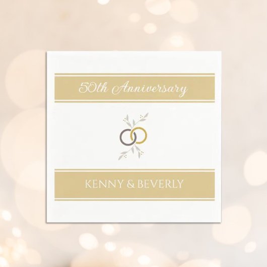 Serviette En Papier Fêtez ! serviettes d'anniversaire personnalisées