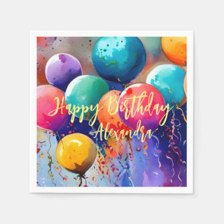 Serviette En Papier Fêtez ! Texte Personnalisé N'Importe Quelle Occasi